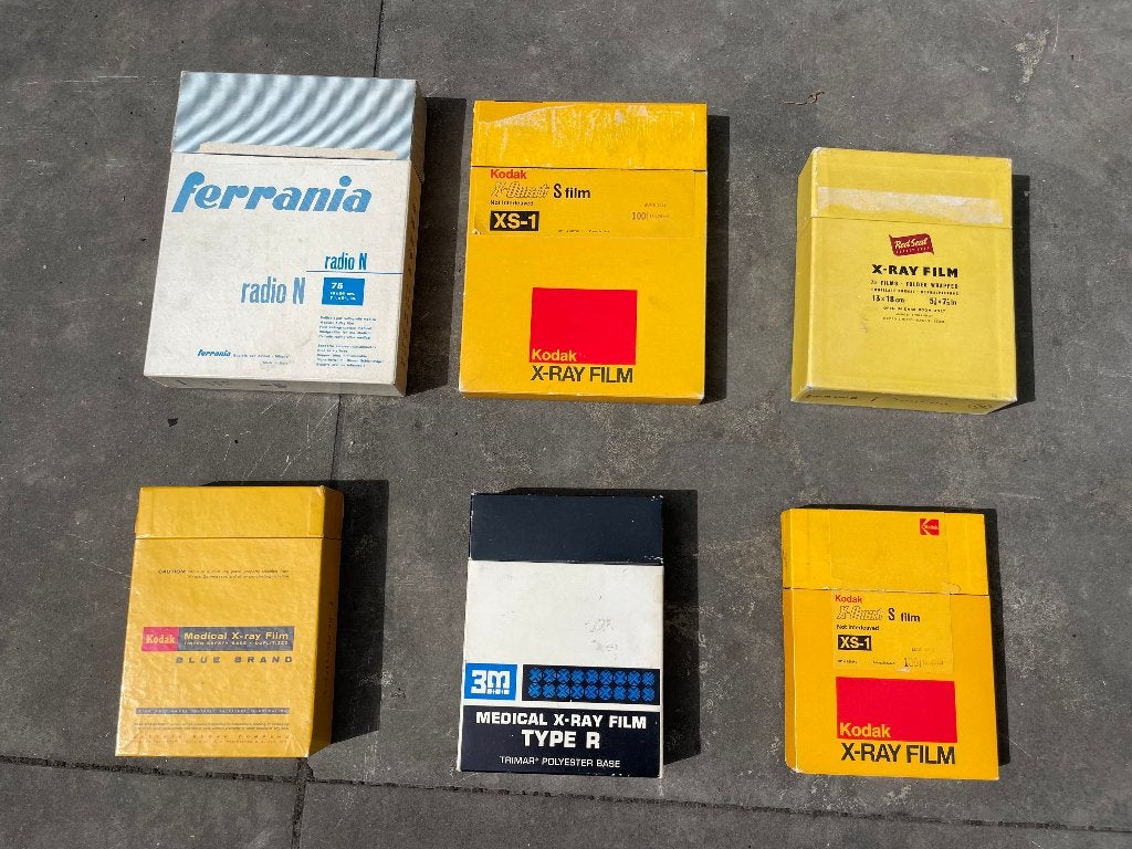 6x Vintage Medische Röntgenfilm Dozen – o.a. Kodak, Ferrania, Ophalen of Verzenden, Huis en Inrichting