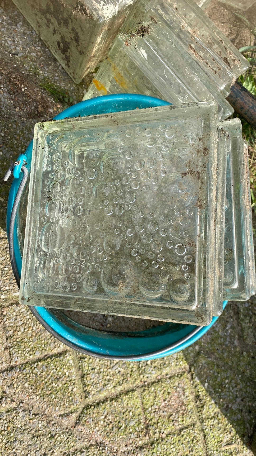 Glas blokken gratis, Ophalen of Verzenden, Zo goed als nieuw, Glasplaat, Minder dan 80 cm