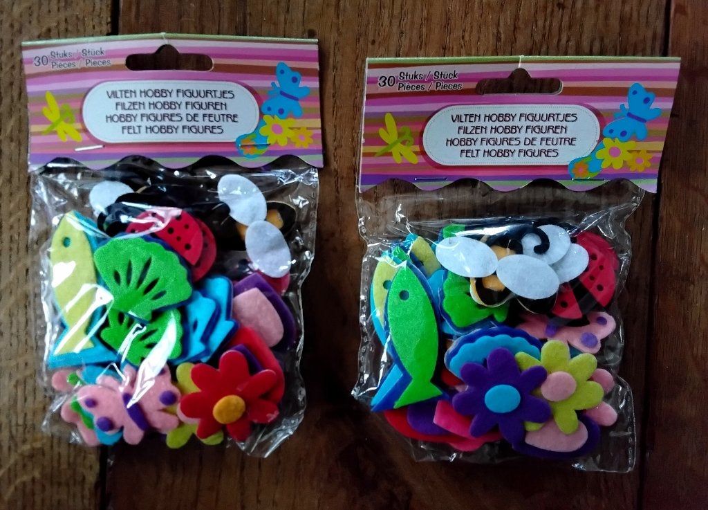 Vilten hobby figuurtjes in stickervorm - nieuw, Ophalen of Verzenden, Nieuw, Knutselen