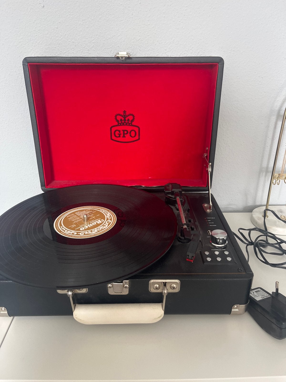 GPO Platenspeler - Draagbaar met USB-aansluiting, Overige merken, Refurbished, Ophalen of Verzenden, USB-aansluiting