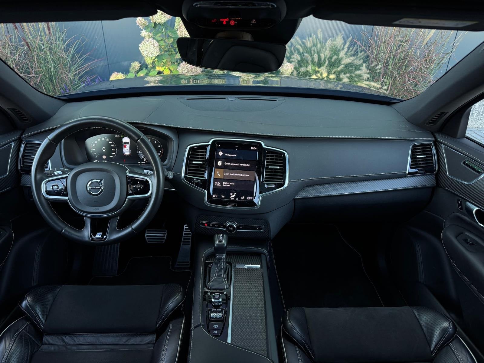 Volvo XC90 2.0 T5 AWD R-Design FULL PANO|LEDER|LED|360 CAMER, Auto's, Dealer onderhouden, Gebruikt, Zwart, 4 cilinders