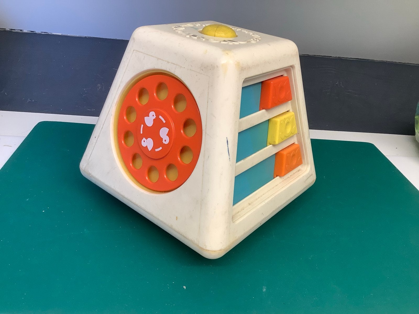 Vintage Fisher-Price Activity Kubus - Educatief Speelgoed, Ophalen of Verzenden, Gebruikt, Speelset