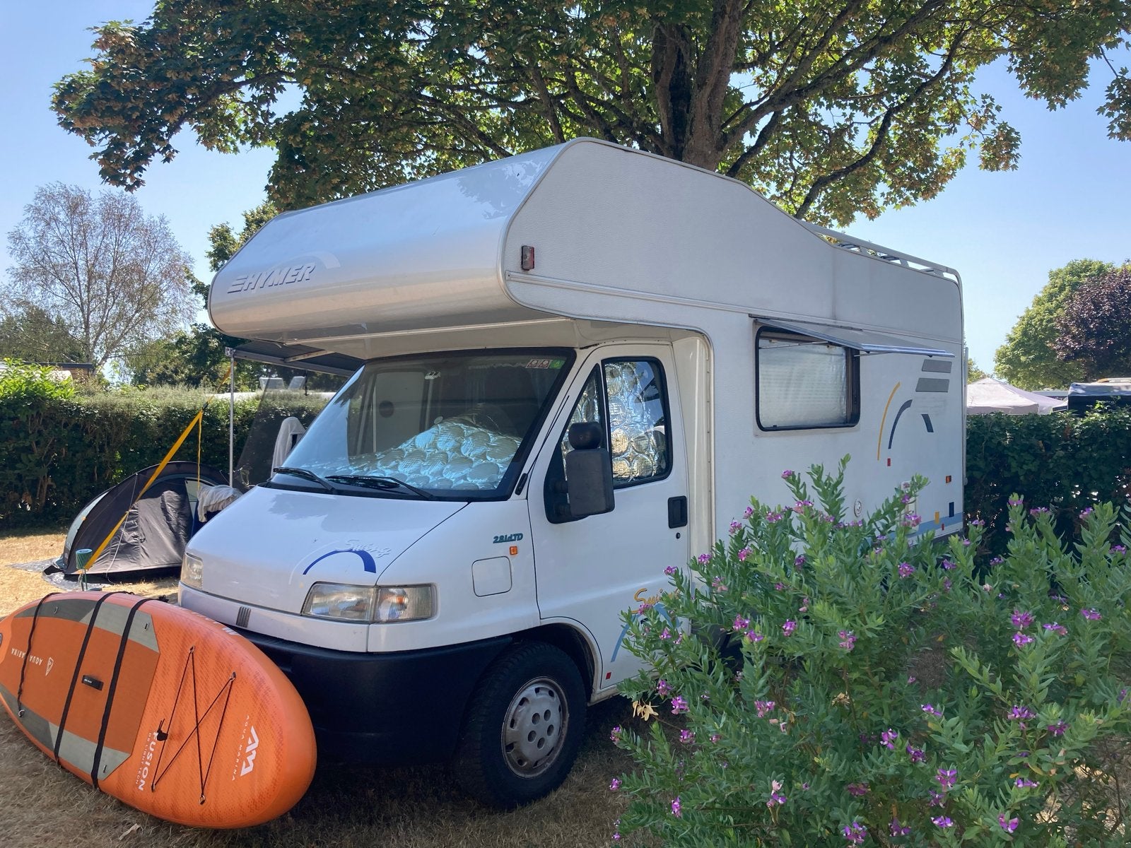 Hymer Fiat Ducato camper met 2.8 TD motor bouwjaar 1998, Alkoof, Ringverwarming, Fiat, Boiler