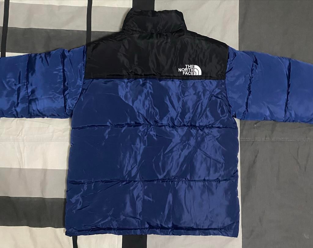The North Face retro 1996 navy/black, Ophalen of Verzenden, Zo goed als nieuw, Maat 48/50 (M), Blauw
