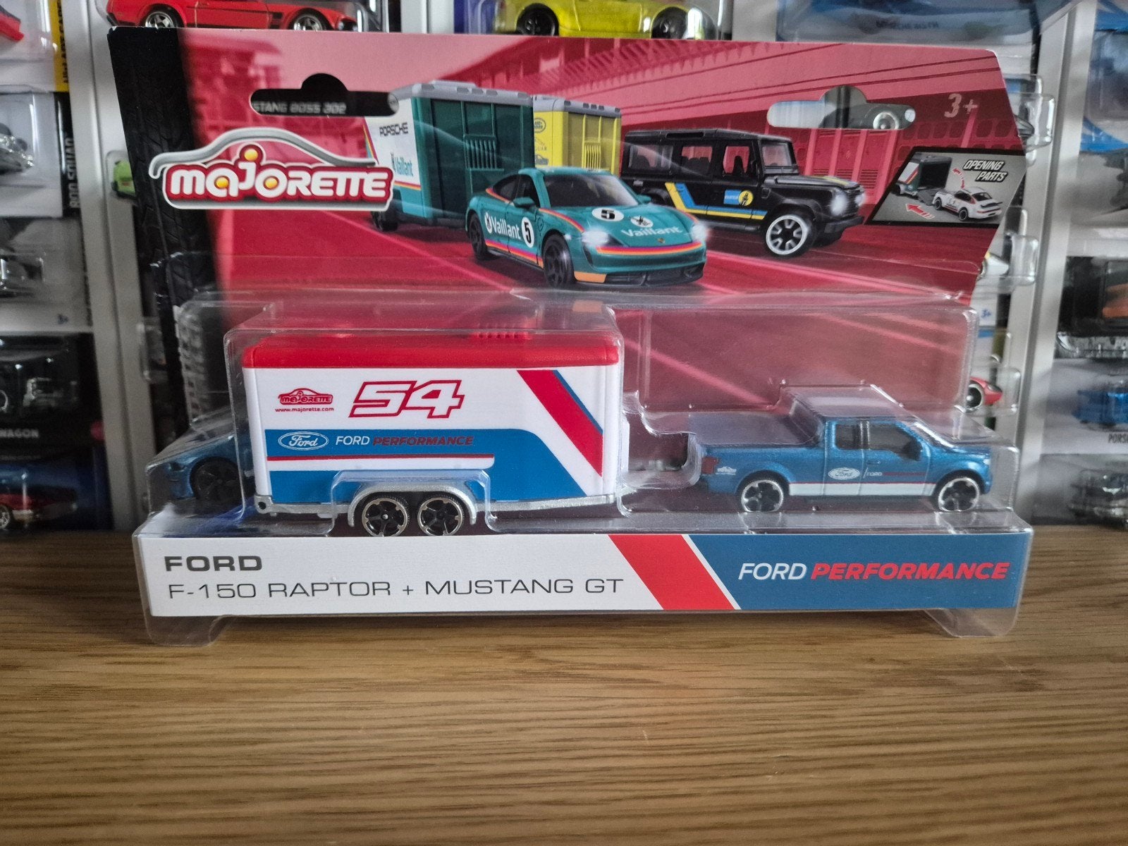 Majorette Ford set F-150 raptor & Mustang GT, Ophalen of Verzenden, Nieuw, Auto