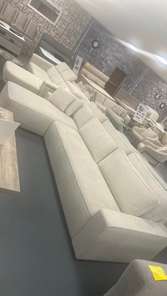 Bankstel met opbergruimte beige, Ophalen, Nieuw