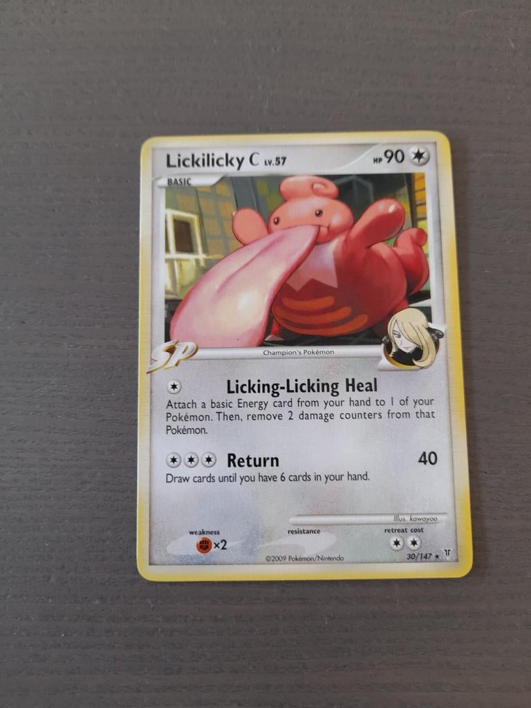 2009 supreme victors 30/147 lickilicky, Ophalen of Verzenden, Gebruikt, Losse kaart