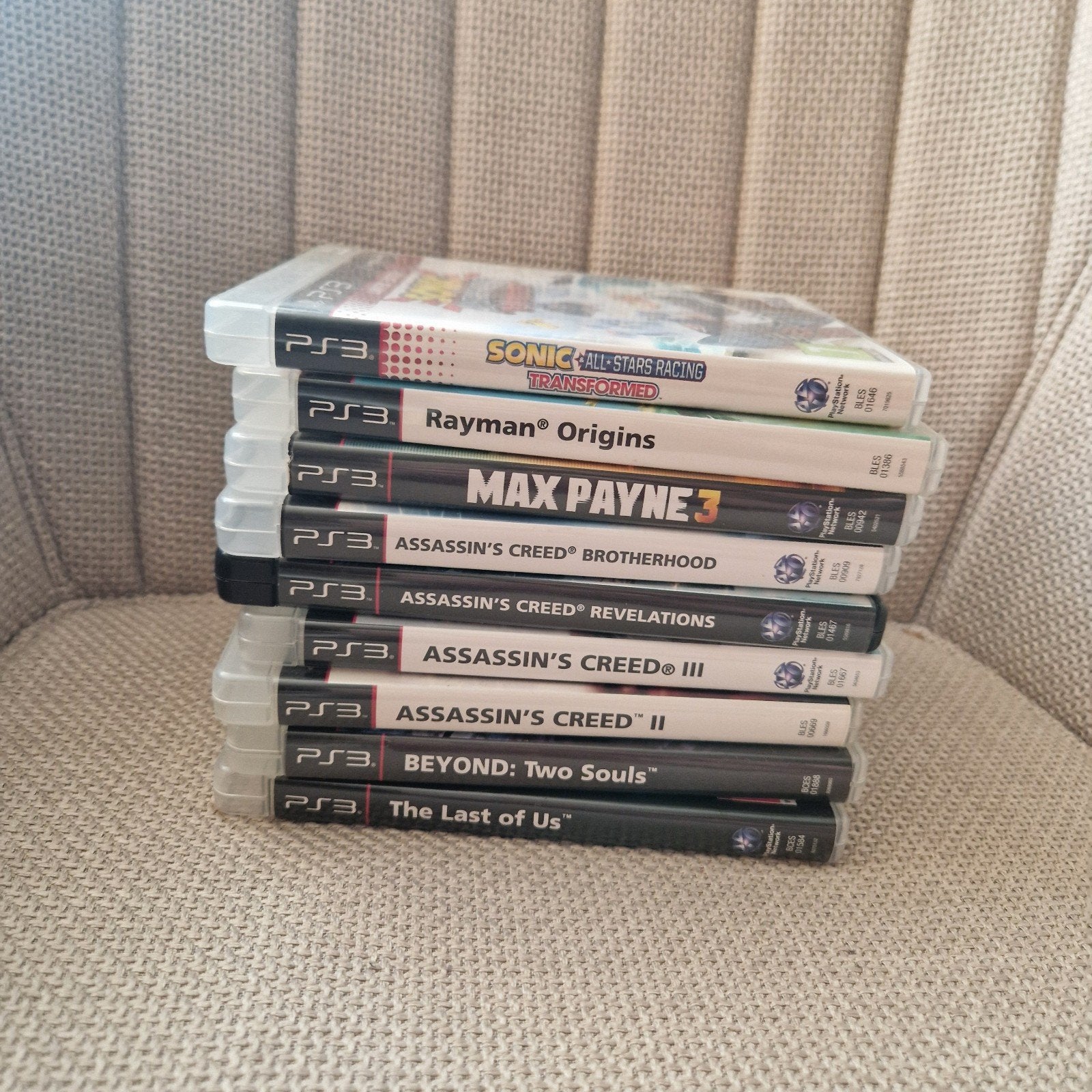PS3 Games Bundel: Last of Us, Beyond Two Souls, Sonic, Rayma, Avontuur en Actie, Gebruikt, Vanaf 18 jaar, Verzenden