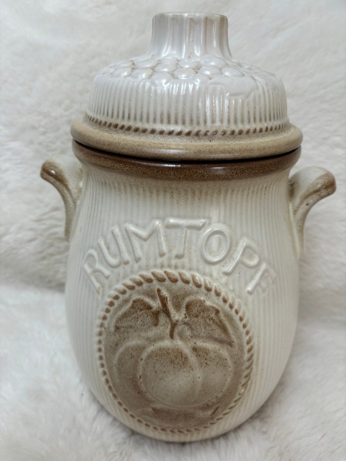 Rumtopf vintage Scheurich Keramik West-Germany 28 cm, Ophalen of Verzenden, Overige materialen, Pot, Bus of Blik