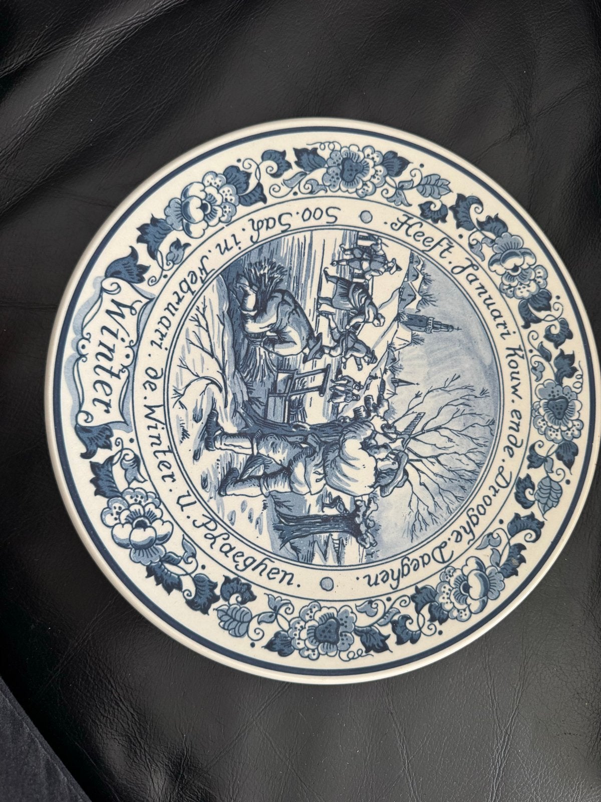 Delfts Blauw Wandborden - De Vier Jaargetijden, Antiek en Kunst, Ophalen