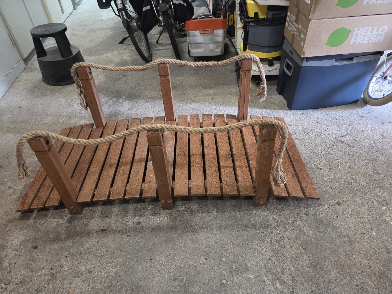 Houten Loopbrug voor Vijver of Speeltuin, Kinderen en Baby's, Speelgoed | Buiten | Speeltoestellen, Ophalen, Nieuw, Loopbrug