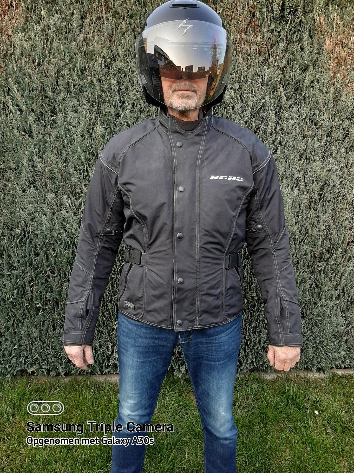ROAD textiel motorjas - Zwart, maat L, Motoren, Jas | textiel, Heren, ROAD, Ophalen of Verzenden