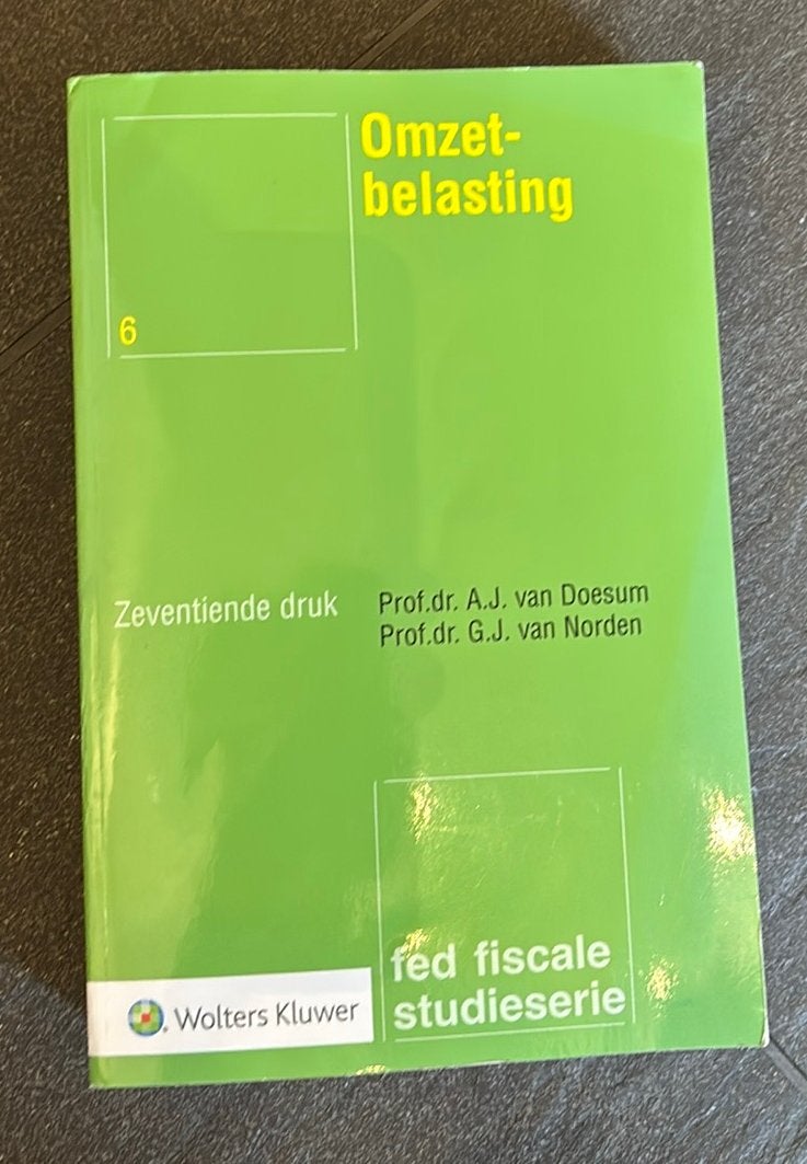 Omzetbelasting 17de druk, Boeken, Ophalen of Verzenden, Zo goed als nieuw