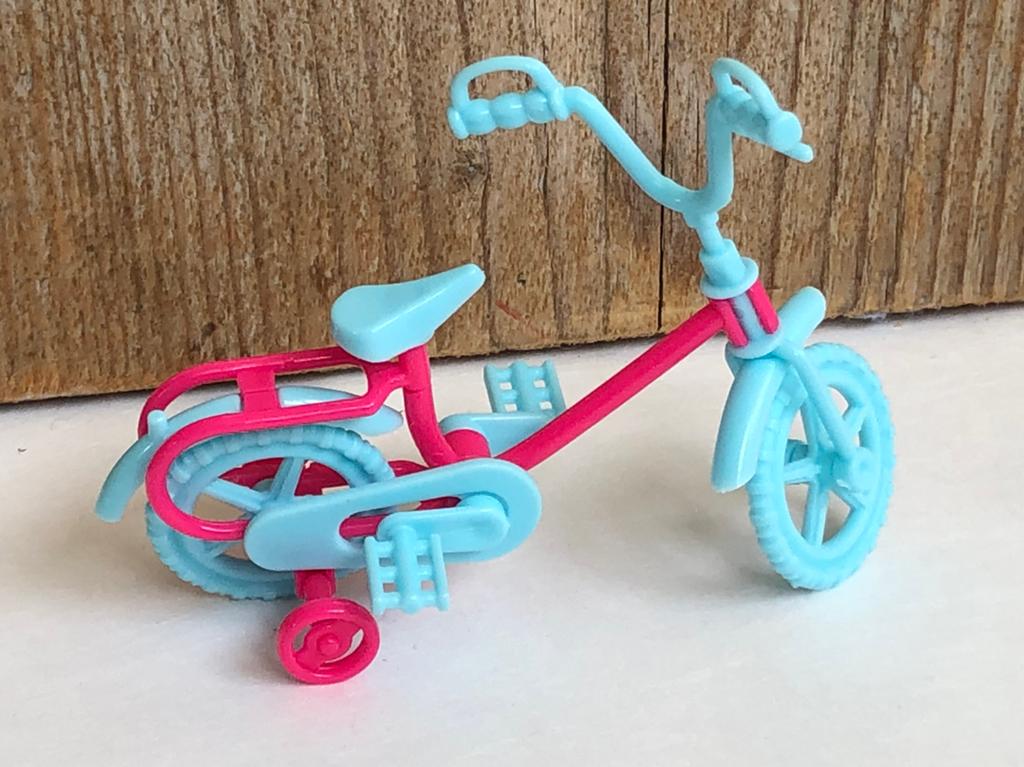 Roze blauwe fiets voor Barbie kind, Ophalen of Verzenden, Zo goed als nieuw, Barbie