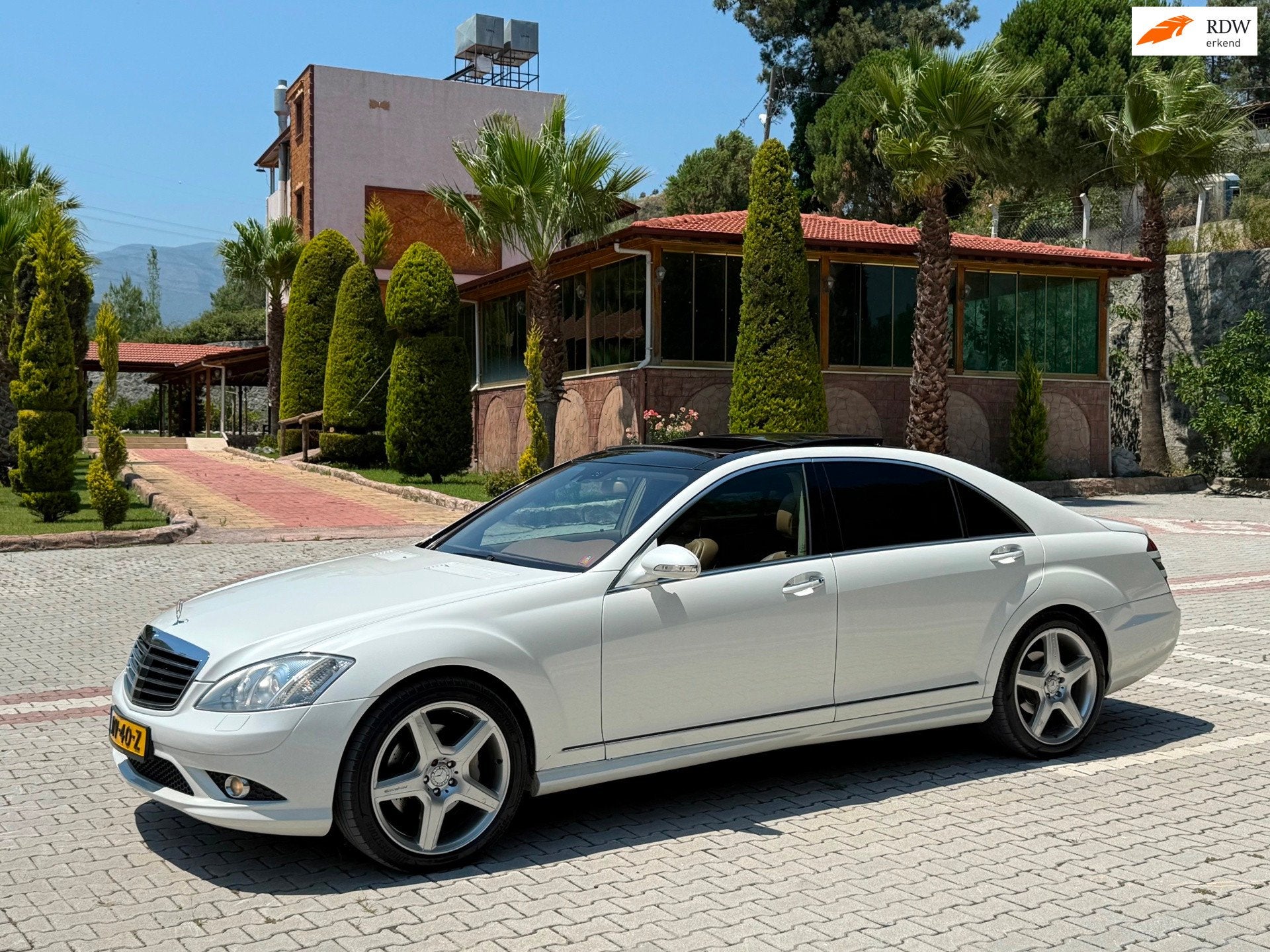 Mercedes-Benz S-klasse S320 CDI 4-Matic Lang AMG-PAKET/DESIG, Auto's, Automaat, Gebruikt, Beige, Lichtsensor