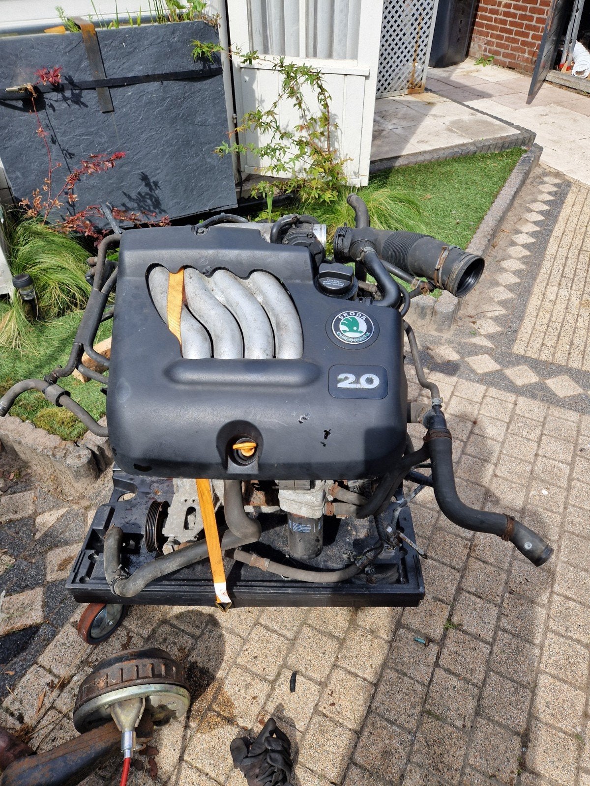 Vw/Skoda 2.0 AQY Motor uit Octavia - 179.000 km, Auto-onderdelen, Ophalen, Gebruikt, Skoda