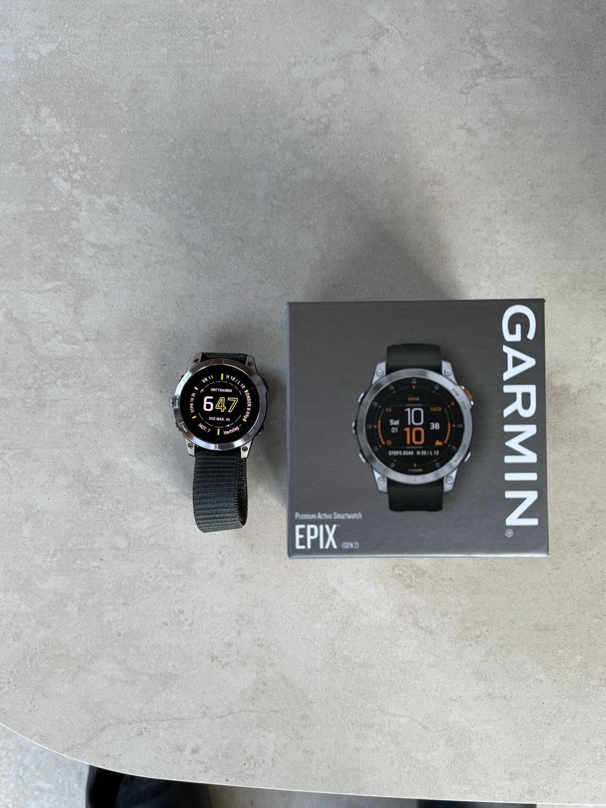 Garmin Epix Gen 2 47mm  Zo goed als nieuw, Sieraden, Tassen en Uiterlijk, Ophalen, Zwart, Zo goed als nieuw, Waterdicht