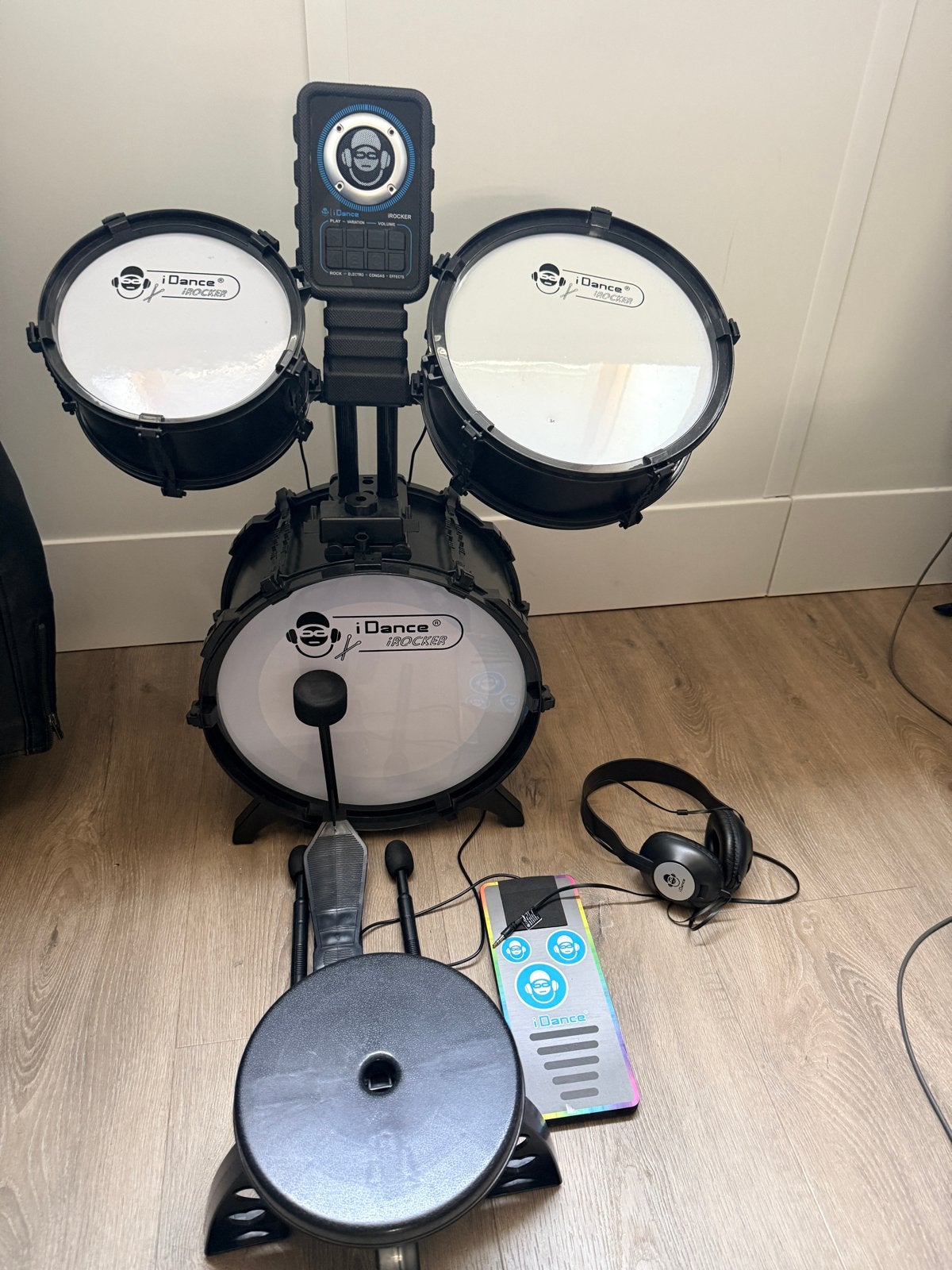 iDance iRocker Elektronisch Drumstel met Koptelefoon, Ophalen, Gebruikt, Overige merken, Elektronisch