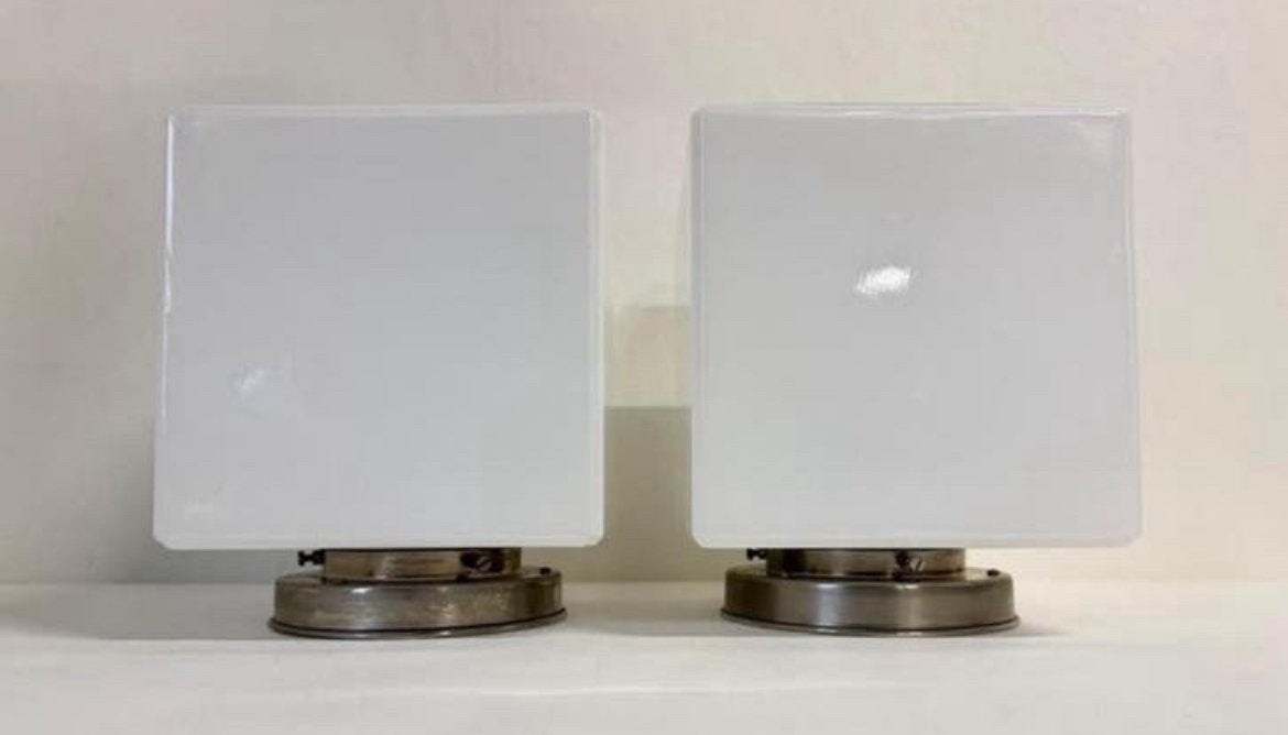 GISO witte kubus lamp plafonniere 20x20 cm Gispen uitvoering, Huis en Inrichting, Lampen | Plafondlampen, Ophalen of Verzenden