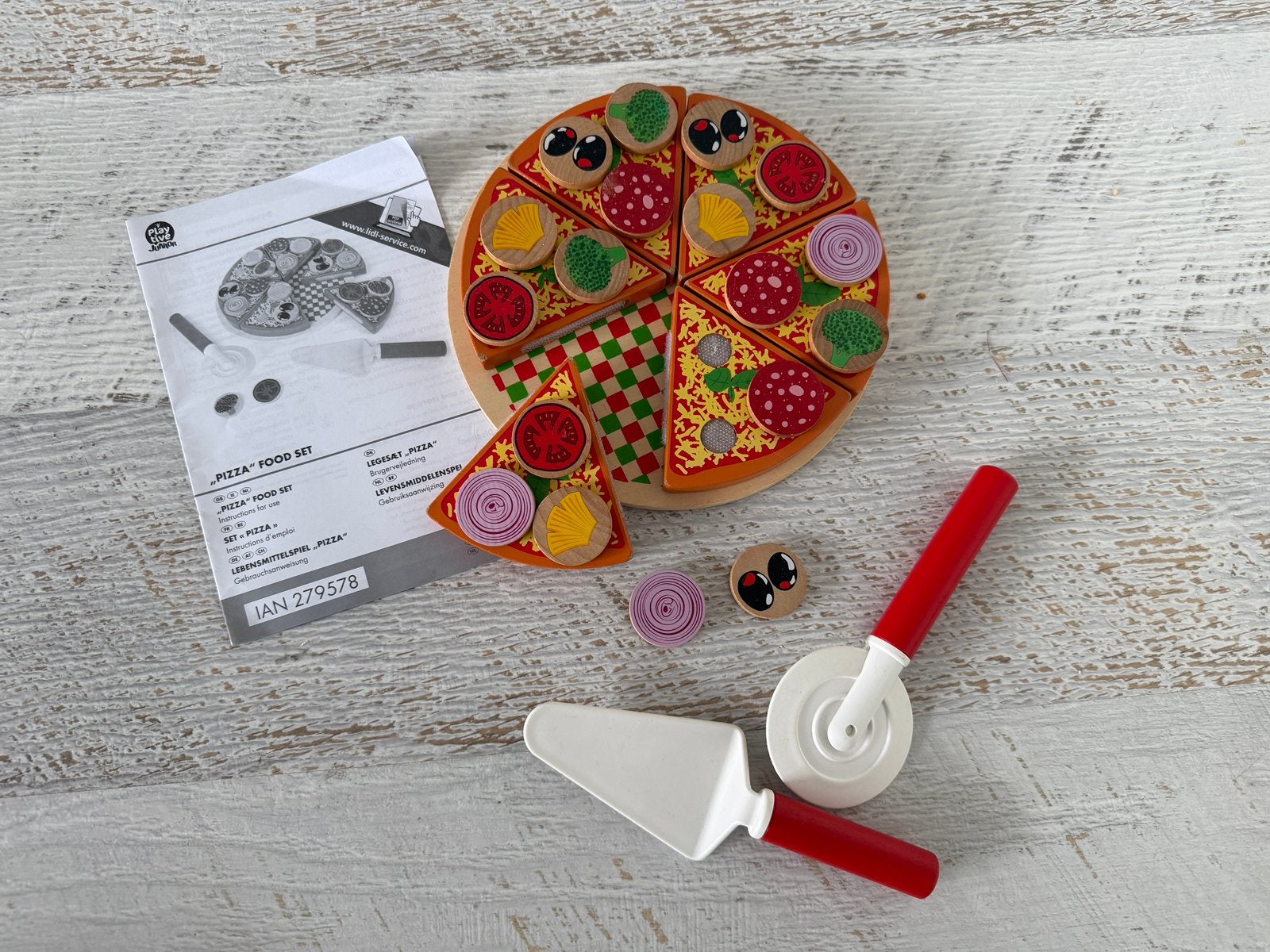 Play tive junior keukenset; Pizza, Ophalen of Verzenden, Zo goed als nieuw, Overige materialen, Speelkeuken-accessoire