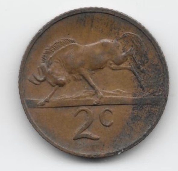 Zuid-Afrika 2 cents 1970 KM# 83, Postzegels en Munten, Verzenden, Zuid-Afrika, Losse munt