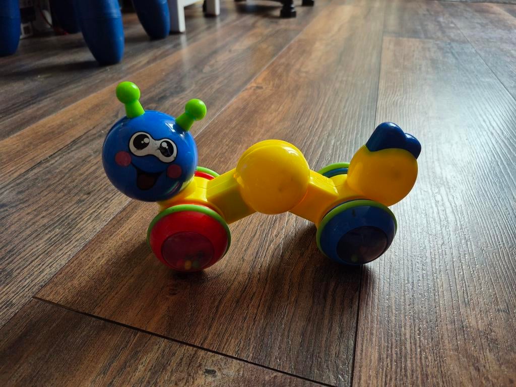 Vrolijke rups speelgoed met geluid., Ophalen of Verzenden, Zo goed als nieuw, Overige typen, Met wieltjes