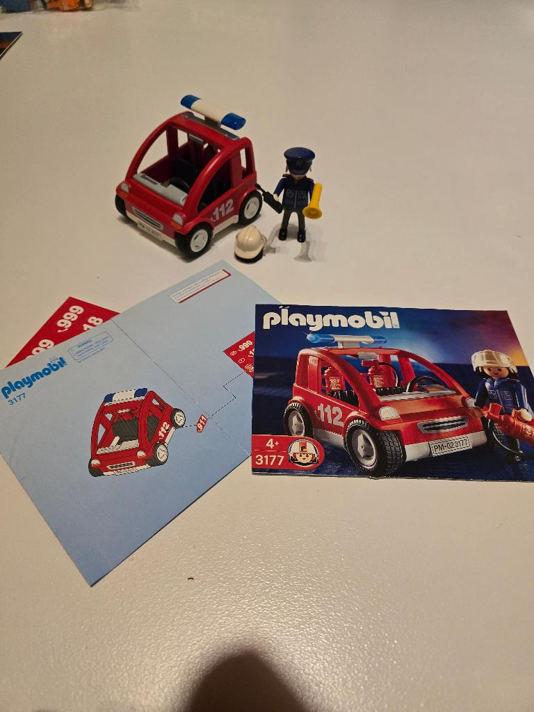 Playmobil brandweer volgwagen 3177, Kinderen en Baby's, Speelgoed | Playmobil, Ophalen of Verzenden, Zo goed als nieuw