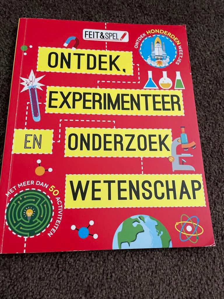 Ontdek, Experimenteer en Onderzoek Wetenschap Boek, Boeken, Wetenschap, Zo goed als nieuw, Natuurwetenschap, Ophalen of Verzenden