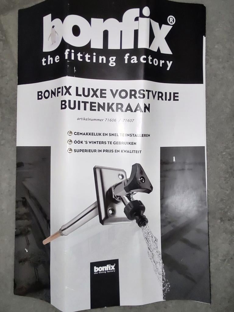 Bonfix Luxe Vorstvrije Buitenkraan - Nieuw in Doos, Tuin en Terras, Buitenkranen, Nieuw, Ophalen of Verzenden