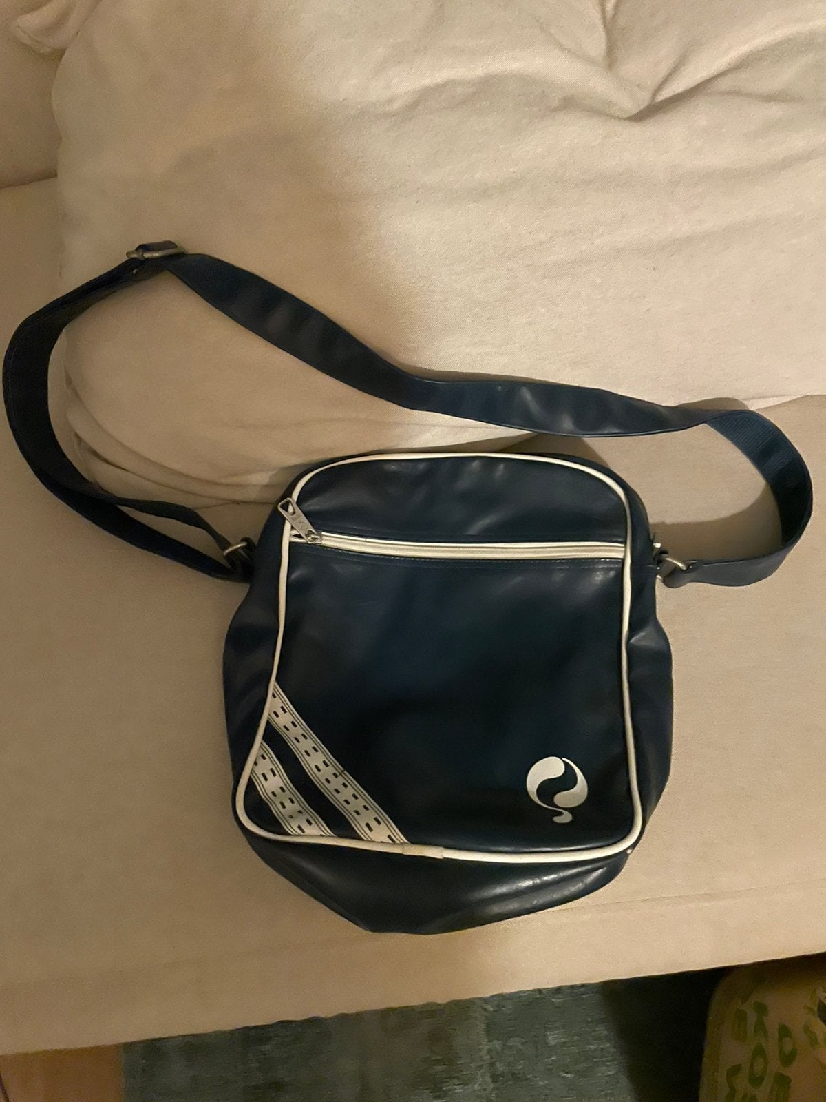 Vintage schouder tas, Ophalen of Verzenden, Zo goed als nieuw, Blauw, Overige merken