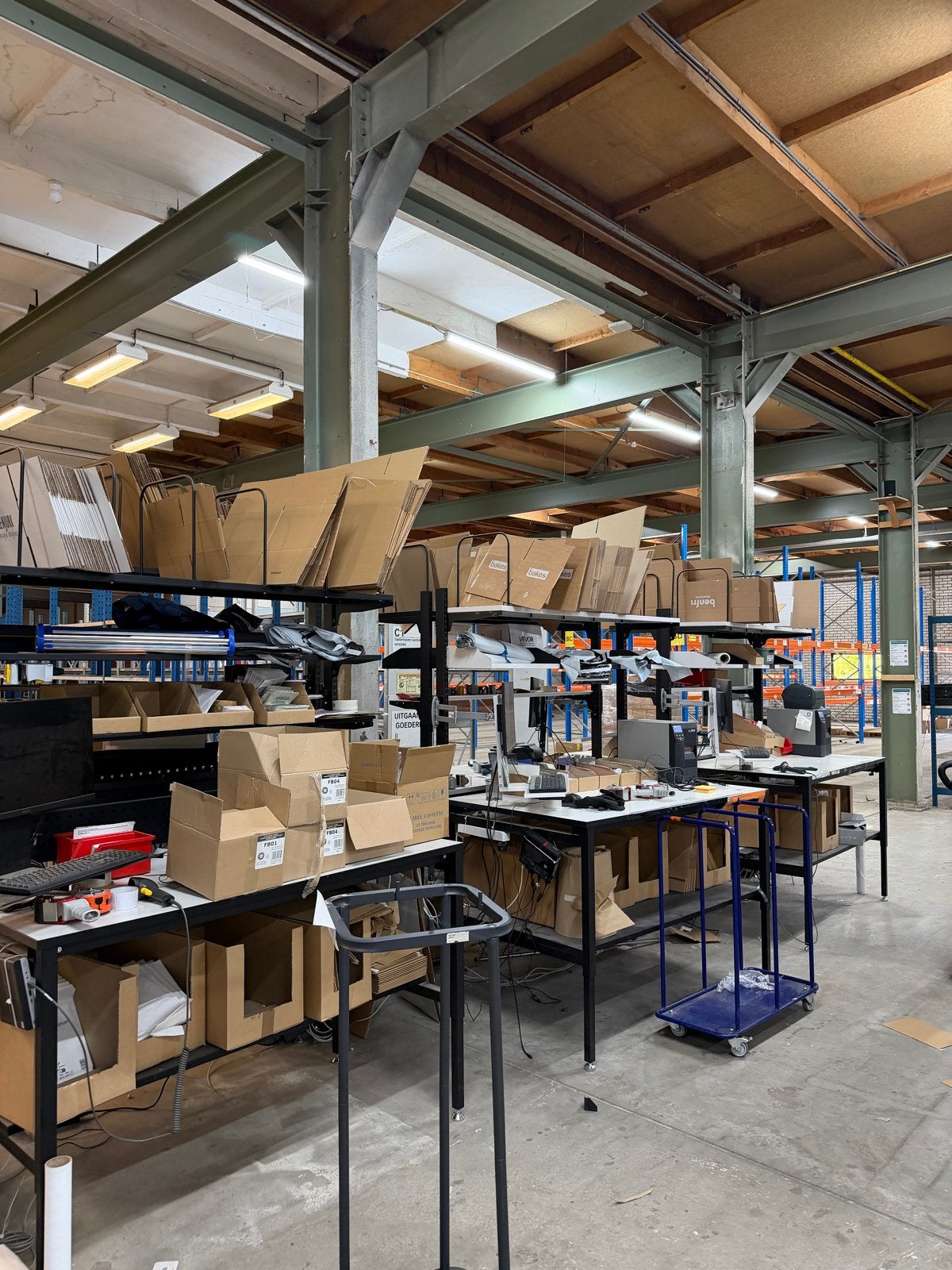 Inpaktafels magazijn, Zakelijke goederen, Kantoor en Winkelinrichting | Magazijn, Stelling en Opslag, Ophalen