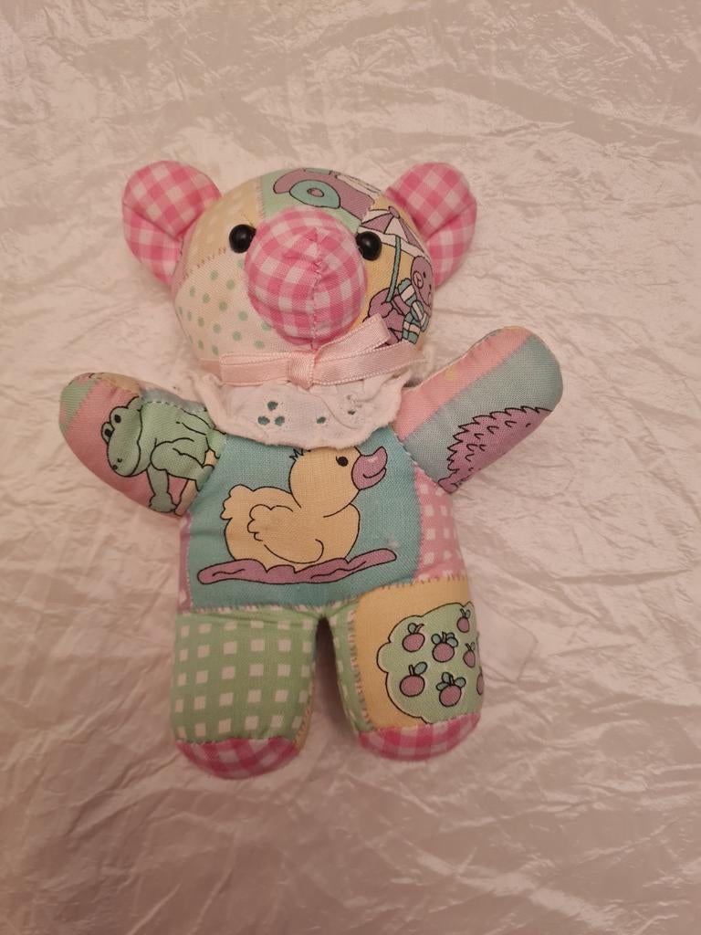 Leuke vintage knuffelpop van Zapf Creation in goede staat, Ophalen of Verzenden, Meerkleurig, Overige typen, Middelgroot (20 tot 80 cm)
