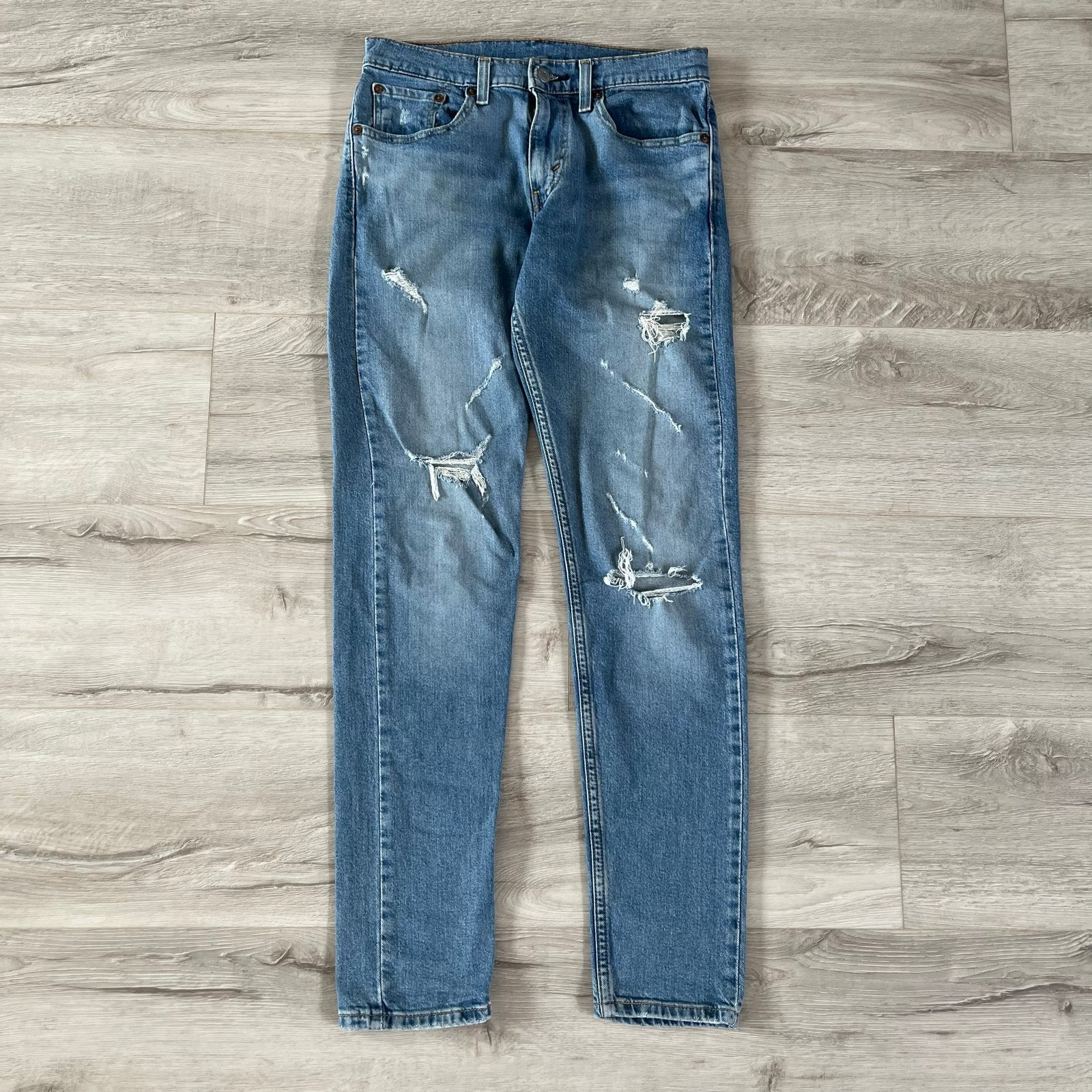 Levi's 512 LO-BALL Slim Taper Jeans - W29 - Lichtblauw, Ophalen of Verzenden, Gedragen, Blauw, W32 (confectie 46) of kleiner