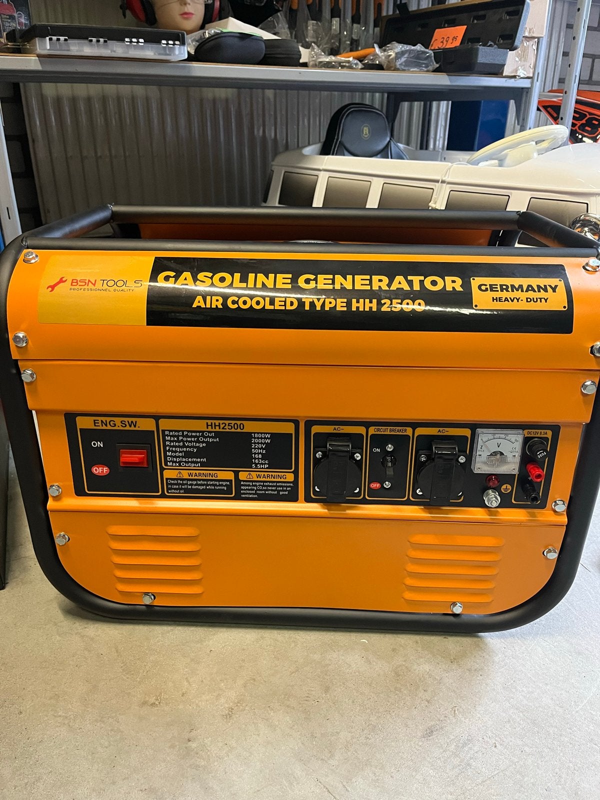 Nieuw Noodstroom Aggregaat BSN TOOLS HH2500 Benzine Generato, ., Nieuw, Ophalen of Verzenden, Bsn