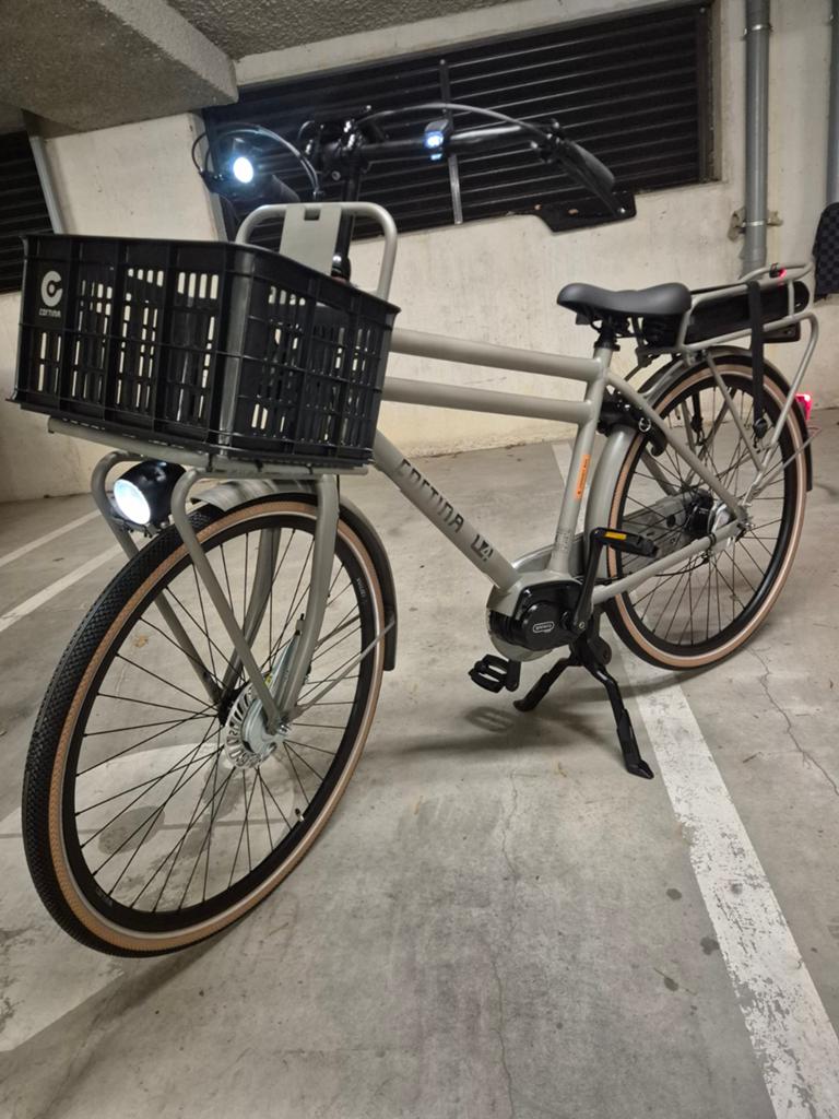 Cortina E-U4 Quarz Grey Matte MM300 Bafang Middenmotor, Fietsen en Brommers, Elektrische fietsen, Zo goed als nieuw, 51 tot 55 cm