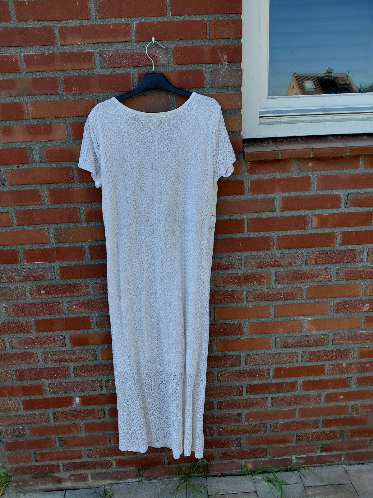 Leuke witte zomerjurk maat M, Kleding | Dames, Maat 38/40 (M), Wit, Ophalen of Verzenden, Gedragen