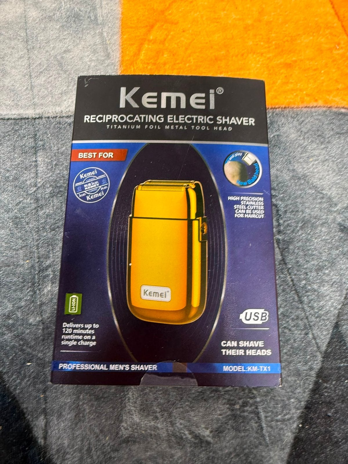Kemei KM-TX1 Reciprocerende Elektrische Scheerapparaat, Witgoed en Apparatuur, Scheren en Epileren, Mifora, Nieuw, 2716LE