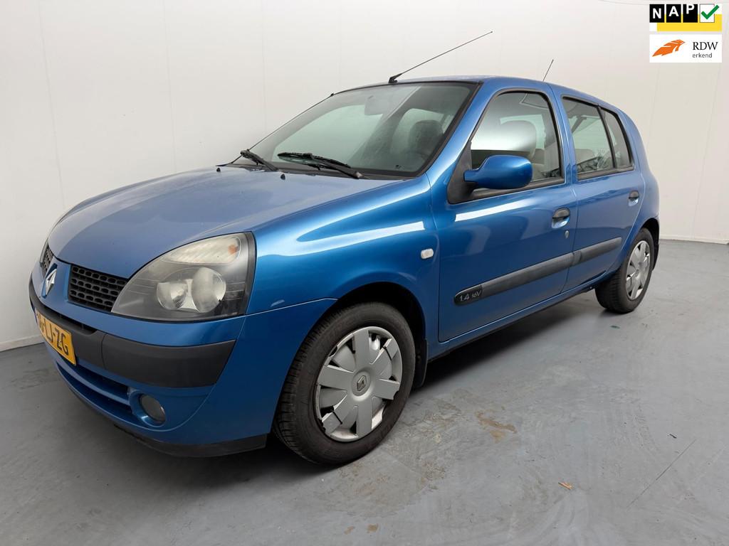 Renault Clio 1.4-16V Privilège # Airco # Trekhaak # 5 deurs, Voorwielaandrijving, 4 cilinders, Blauw, Handgeschakeld