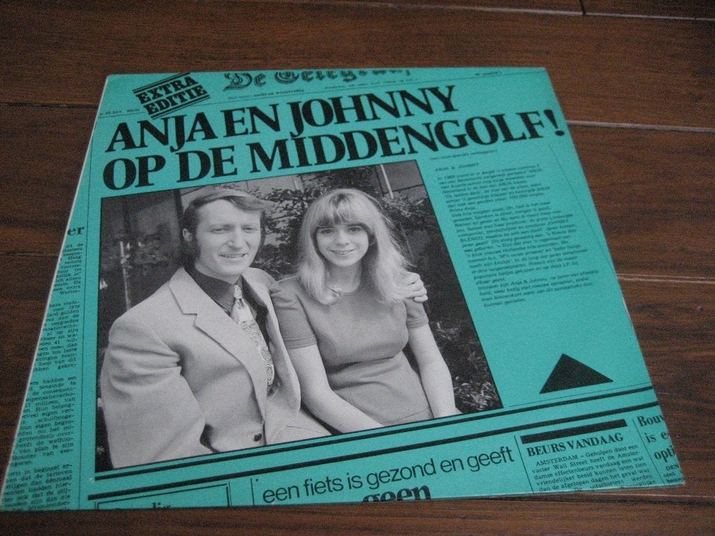 Anja en johnny op de middengolf lp, Cd's en Dvd's, Vinyl | Nederlandstalig, Ophalen of Verzenden, Gebruikt, 12 inch, Pop