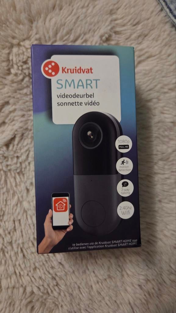 Kruidvat Smart Videodeurbel - Full HD, Bewegingsdetectie, Ophalen of Verzenden, Nieuw