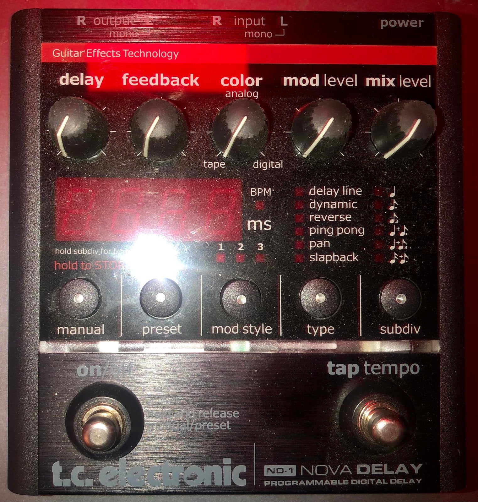TC Electronics Nova Delay, Muziek en Instrumenten, Effecten, Ophalen of Verzenden, Zo goed als nieuw