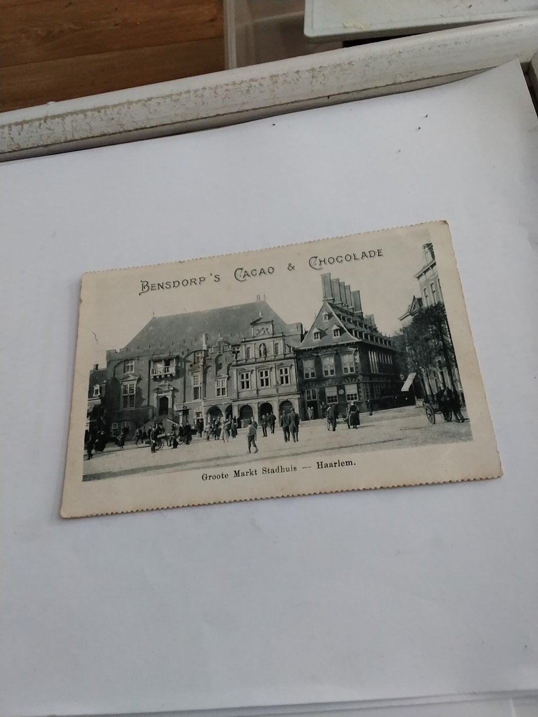 Oude Ansichtkaart Bensdorp's Cacao & Chocolade Haarlem, Verzamelen, Ophalen of Verzenden, Voor 1920, Ongelopen, Noord-Holland