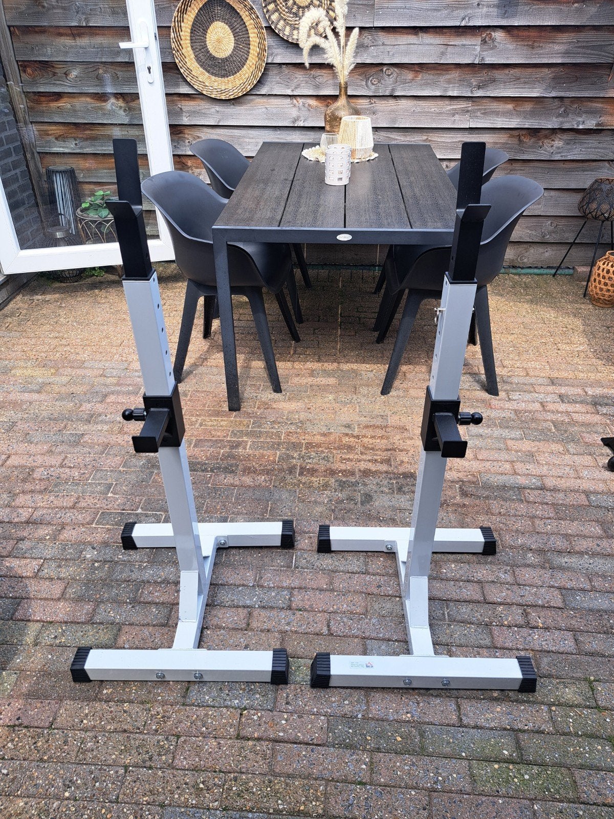 HOMCOM Barbell Squat Rack - Max 150kg, Sport en Fitness, Fitnessmaterialen, Ophalen, Zo goed als nieuw, Rug, Overige typen