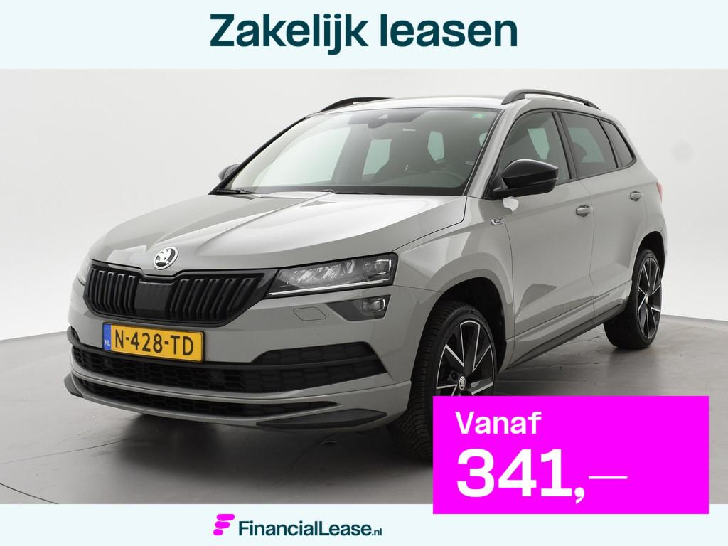 Skoda Karoq 1.5 TSI ACT 150 PK DSG SPORTLINE + CANTON AUDIO, Stof, 4 cilinders, 19 km/l, Adaptive Cruise Control