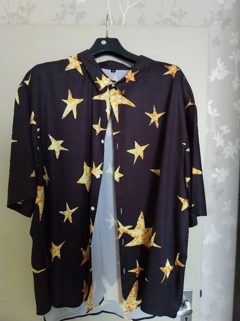 Mooi glitter blouse met bijpassende hoed, Kleding | Heren, Meerkleurig, Ophalen of Verzenden, Zo goed als nieuw, Overige halswijdtes