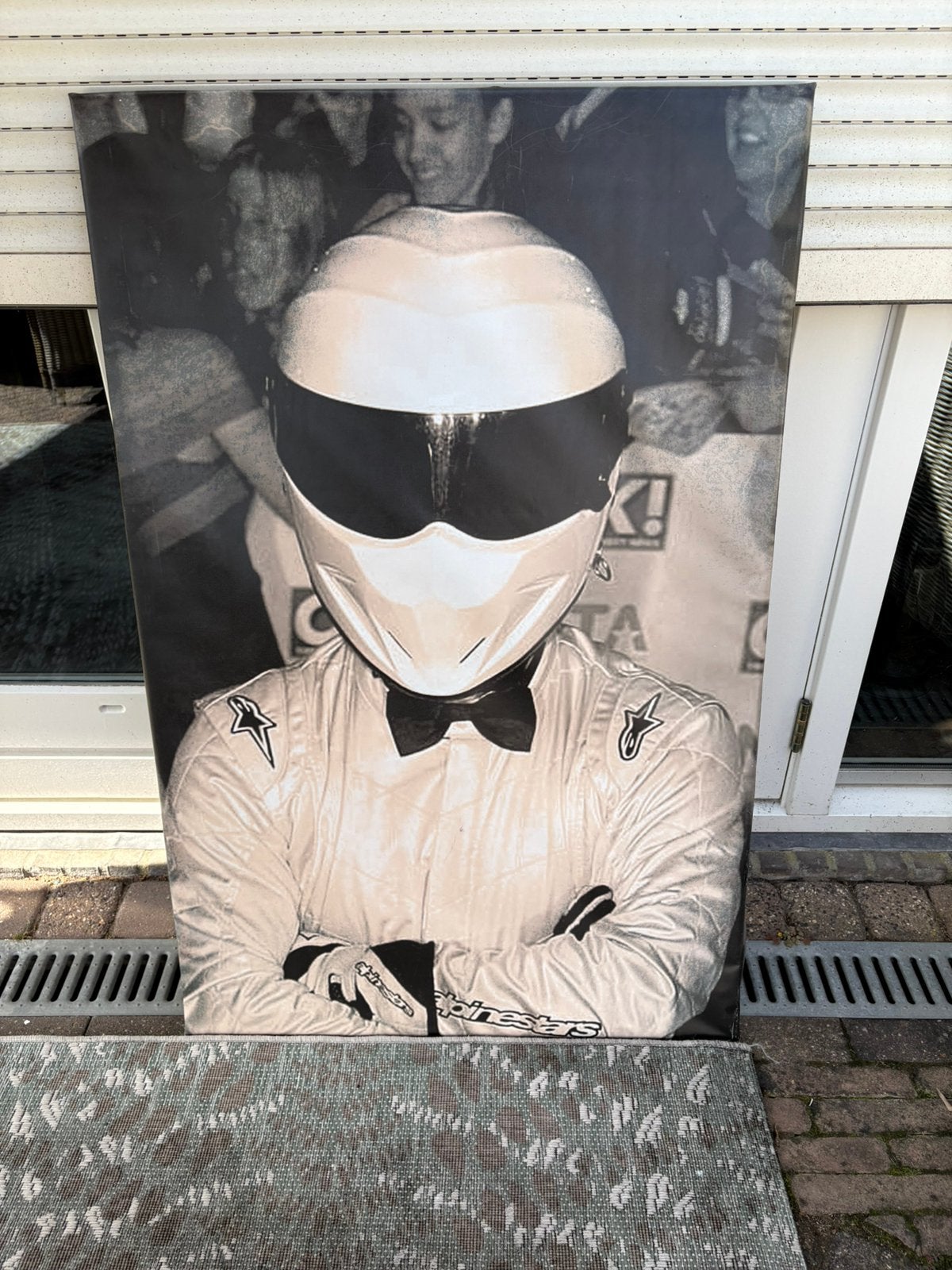 The Stig print op vinyl Zonder lijst/frame 115 x 75cm, Ophalen of Verzenden, Zo goed als nieuw, Print