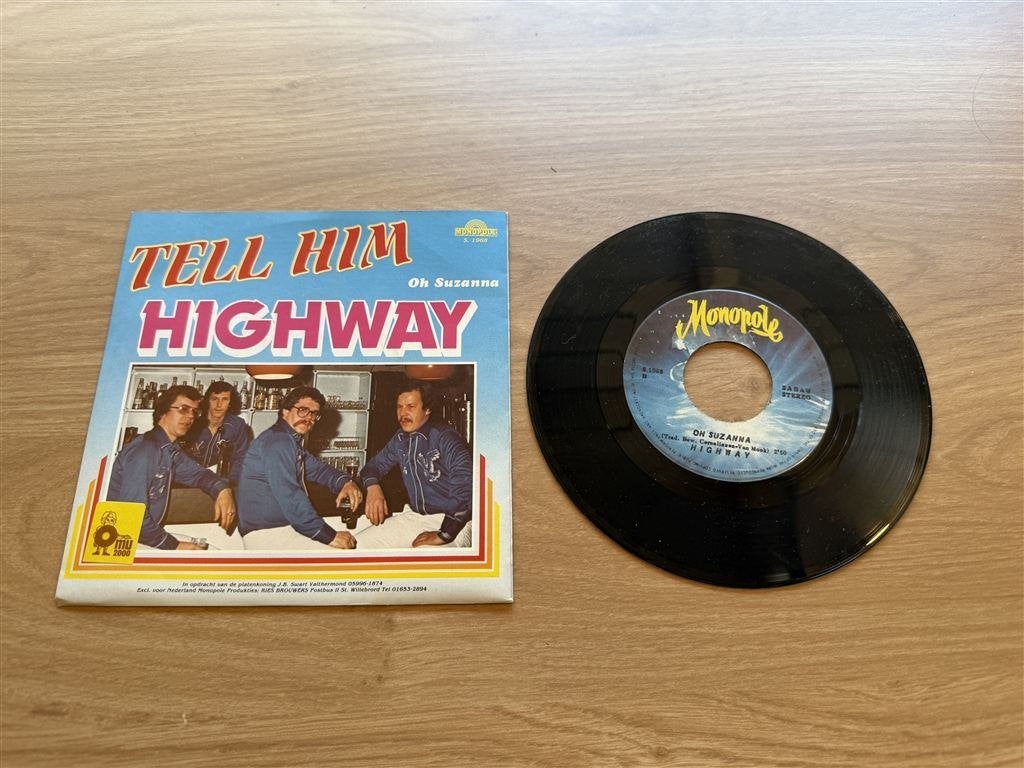 Highway - Tell Him, Ophalen of Verzenden, Zo goed als nieuw, Nederlandstalig