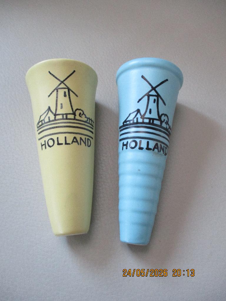 Holland promotie - jaren 60 - keramiek - vaasjes, Ophalen of Verzenden, Gebruikt, Overige kleuren