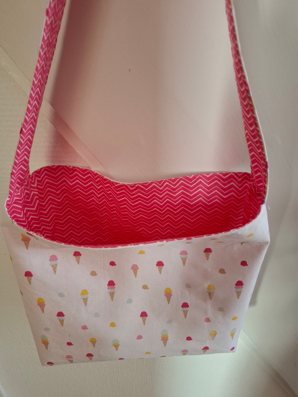 Leuke handgemaakte kindertas met ijsjesprint, Ophalen of Verzenden, Nieuw