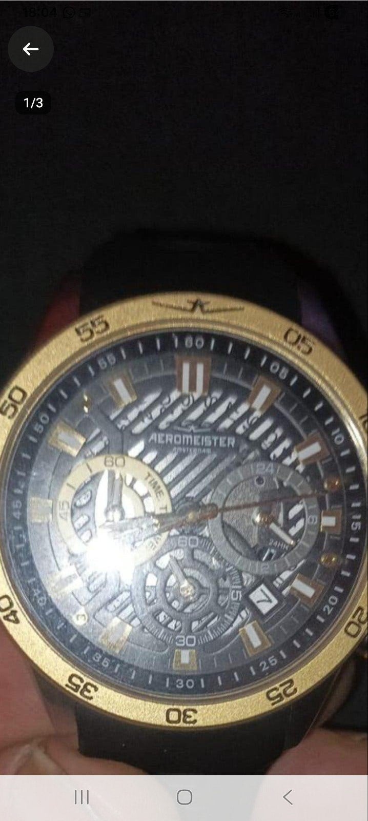 Aeromeister Amsterdam Driver AM5101 Chrono Herenhorloge, Sieraden, Tassen en Uiterlijk, Overige materialen, Polshorloge, Kunststof